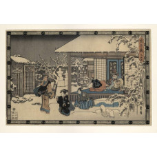 Chushingura, 9e akte - Ando Hiroshige, ca. 1835