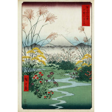 Otsuki velden in de provincie Kai - Hiroshige - 1858