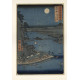 Ishiyama tempel aan het Biwa meer - Hiroshige - 1853