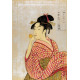 Jongedame met fluitje - Utamaro - 1790