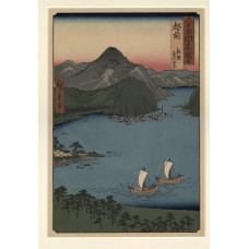 Kehi naaldbos bij Echizen, provincie Tsuruga - Hiroshige