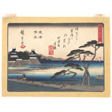 Opklaring bij  Awazu - Utagawa Hiroshige - 1857