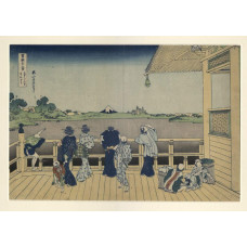 Sazai Hal van de Tempel van de vijfhonderd Arhats - Hokusai