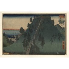 De berg Kaso in de provincie Kazusa - Ando Hiroshige, 1858