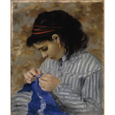Lise naait - Renoir - 1866