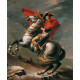 Napoleon steekt de Grote St. Bernard over - David - 1801