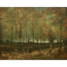 Populierenlaan bij Nuenen - Van Gogh - 1885