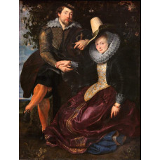 Rubens met Isabel Brant onder de kamperfoelie - Rubens -1609