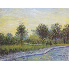 St Pierreplein bij zonsondergang - Van Gogh - 1887