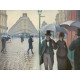 Straat in Parijs, regenachtig weer - Caillebotte - 1877