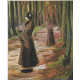Twee vrouwen in een bos - Van Gogh - 1882