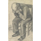 Voorstudie voor "Versleten" - Van Gogh, 1882