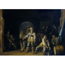 Wachtlokaal met soldaten - Anthonie Palamedesz - 1647