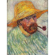 Zelfportret met strooien hoed - Vincent van Gogh - 1888