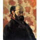 Zelfportret voor roze achtergrond - Paul Cézanne -  ca. 1875