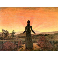 Vrouw bij zonsopkomst - Caspar Friedrichs