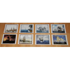 8 Klassieke zeilschip kaarten - set B