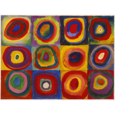 Vierkanten met concentrische cirkels - Kandinsky - 1913