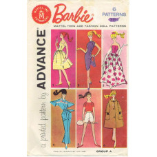 Advance Barbie patronen mapje - 60er jaren