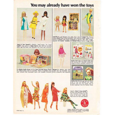 Barbie, Twiggy, Francie etc. - Mattel advertentie, 1967