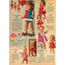 Lopende poppen - Sears catalogus pagina - 60er jaren