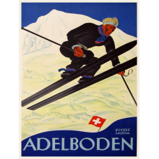 Wintersport poster Adelboden 1928