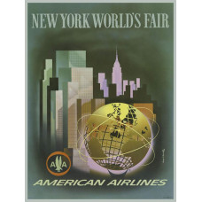 American Airlines poster Wereldtentoonstelling New York 1964