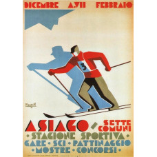 Asiago wintersport poster - 1929