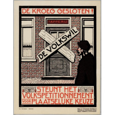 De kroeg gesloten - poster - ca. 1913