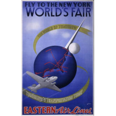 Eastern Airlines poster - Wereldtentoonstelling - 1939