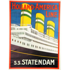 Holland-Amerika Lijn poster SS Statendam - ca. 1930