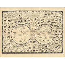 Honden van alle landen poster - 1936