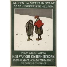 Hulp voor onbehuisden poster - ca. 1910