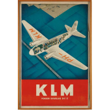 KLM Fokker - DC2 poster