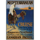 Mediterranean Cruise poster - Canadian Pacific - 1925