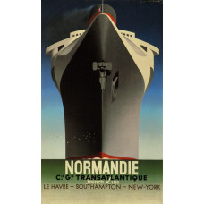 SS Normandie poster - 1935
