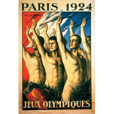 Olympische Spelen Parijs 1924 - poster B