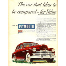 Plymouth advertentie 1949