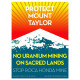 Protect Mount Taylor poster - La Fragua