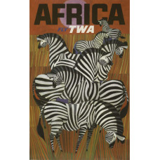 TWA poster Afrika - 1967