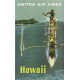United Airlines poster Hawaii - 1960