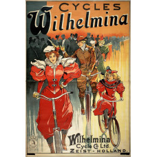 Wilhelmina fietsen poster - ca. 1897