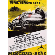 Mercedes poster - 1939 - Eiffel Rennen