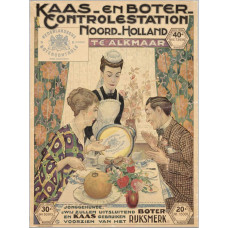 Poster Kaas- en Botercontrolestation Noord-Holland - ca.1920