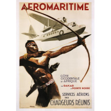 Aeromaritime poster - 1950