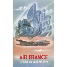 Air France luchtvracht poster - 1949
