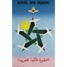 Air Maroc poster - 1957