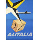 Alitalia luchtvracht poster - vijftiger jaren