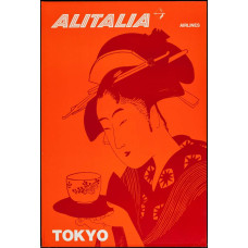 Alitalia poster Tokyo - 60er Jaren