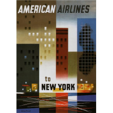 American Airlines poster New York - 1956